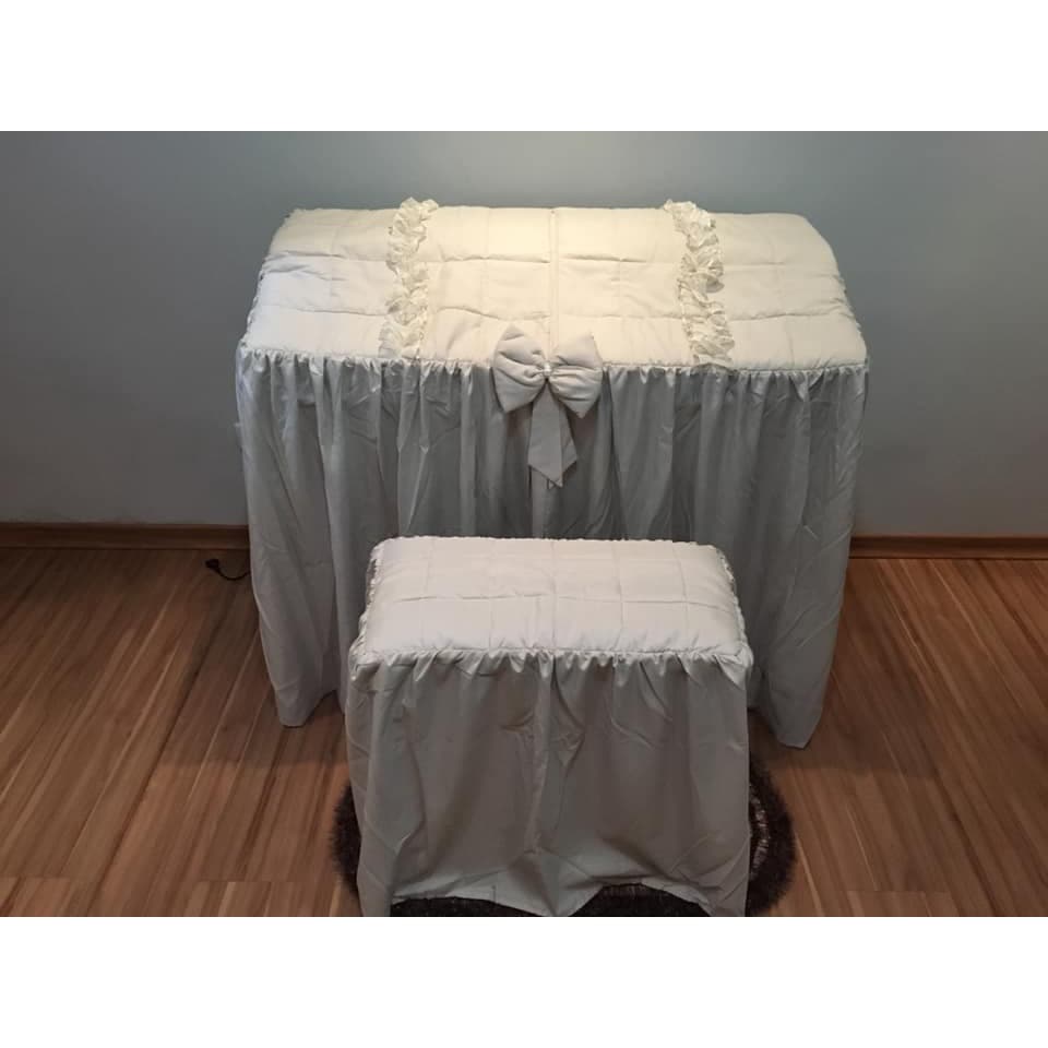 Capa de Órgão Microfibra Ocre c/ Laço