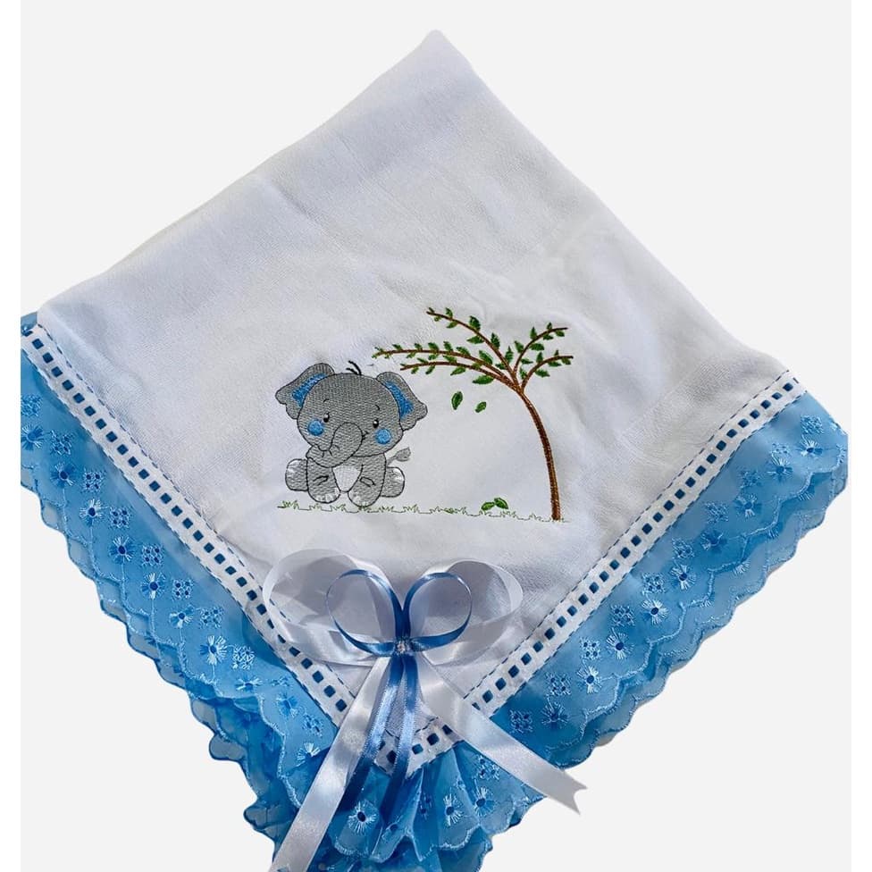 Fralda de Ombro elefante Azul