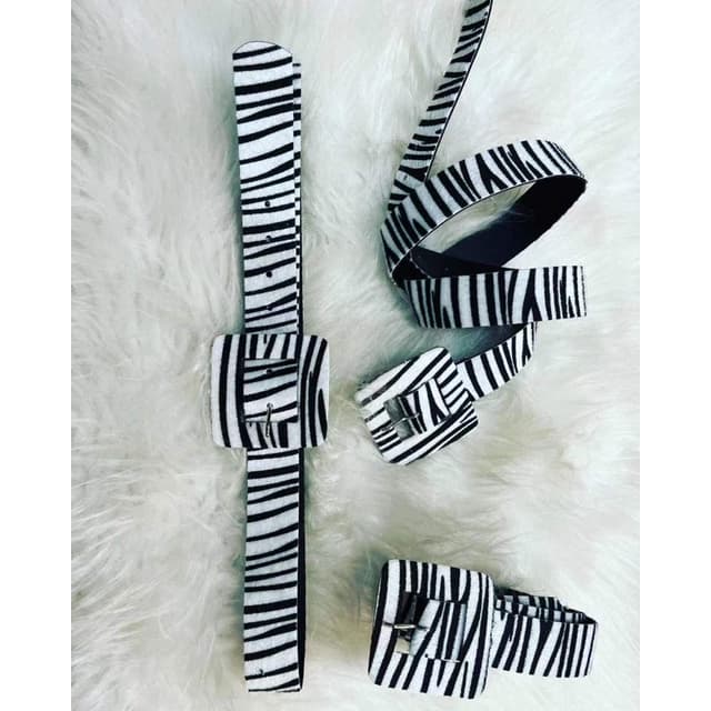 2024 novas meninas cinto cor zebra
