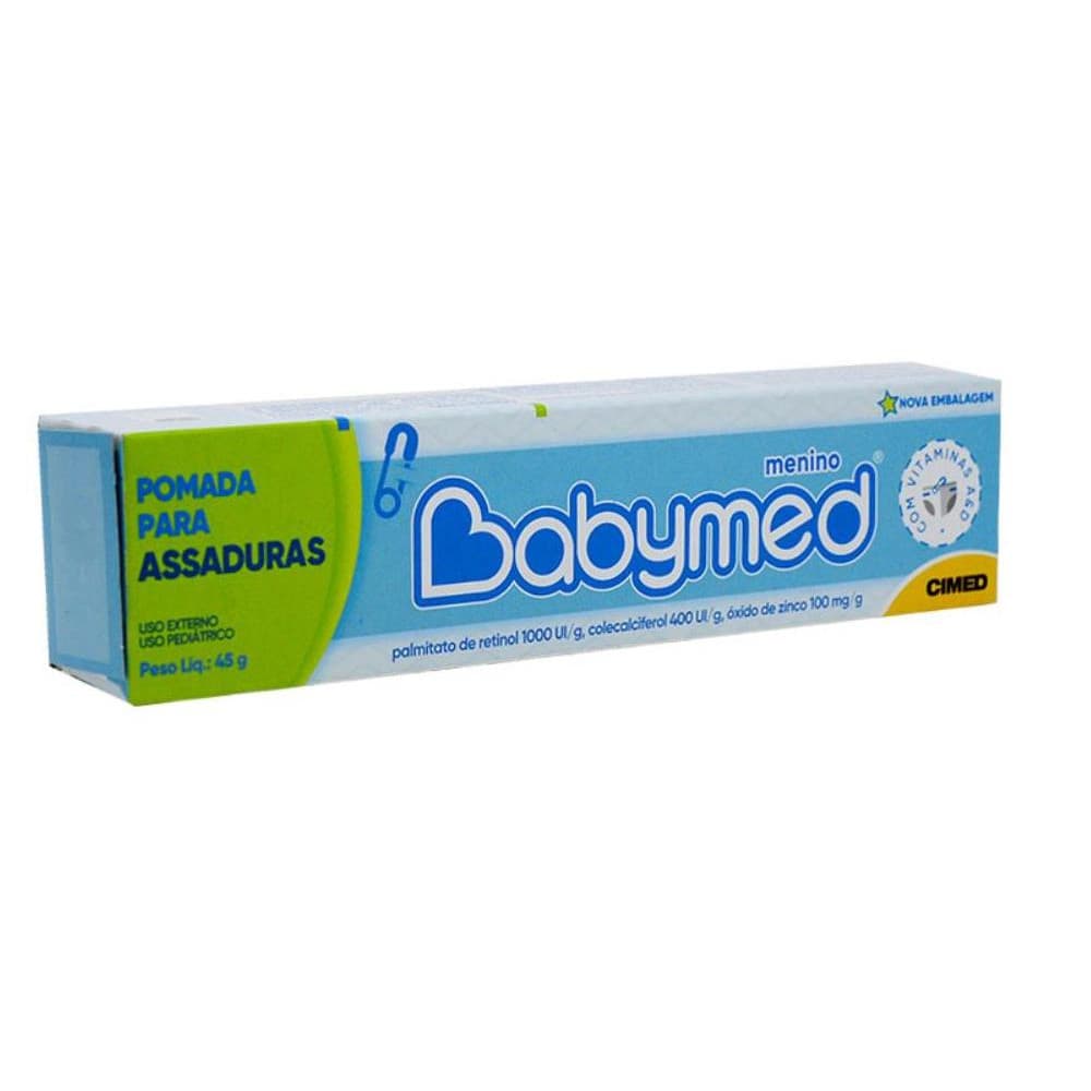 POMADA PREVENÇÃO DE ASSADURAS BABYMED MENINOS COM 45G