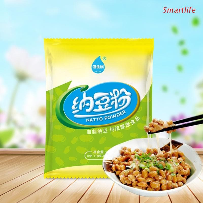 Sx 10 / Saco Active Natto Pós Natto Bactera Starter Bactera Natto Agente Nattokinase Natto Fermentação Ativo Pow