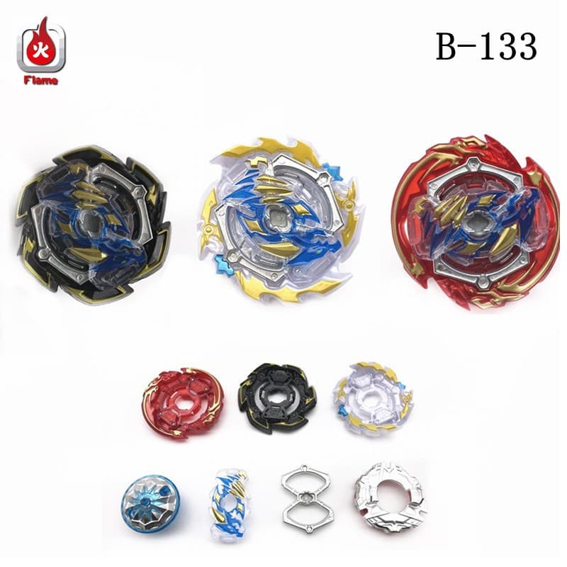 Piões Giratórios Únicos Flame Burst B-128-01/129/130/131/133/134/135