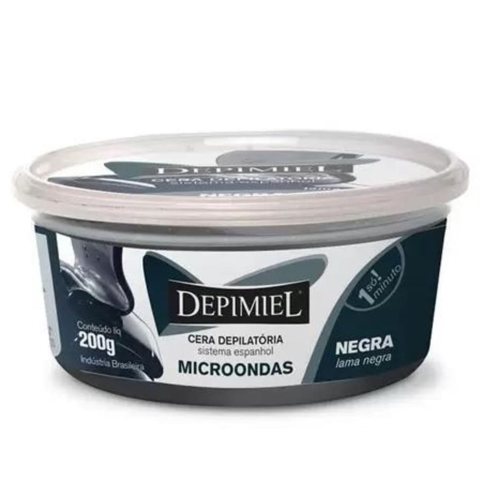 Cera Negra Depilatória para Micro-ondas 200g - Depimiel