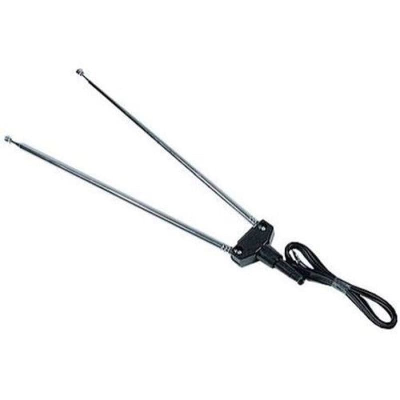 Antena Telescopica Para Tv Dupla 5 Elementos Cabo Coaxial