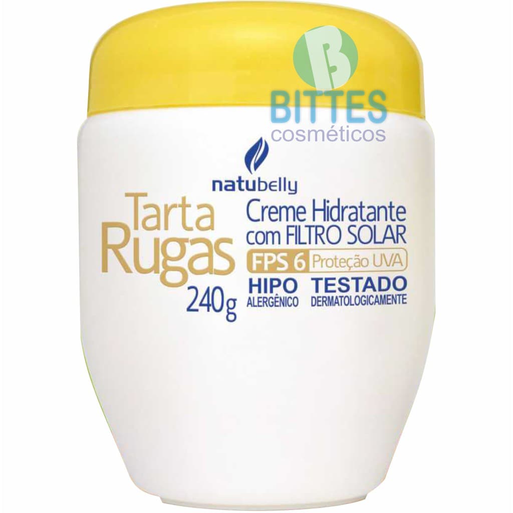 Creme Hidratante Tarta Rugas com Filtro Solar Natubelly Cosméticos