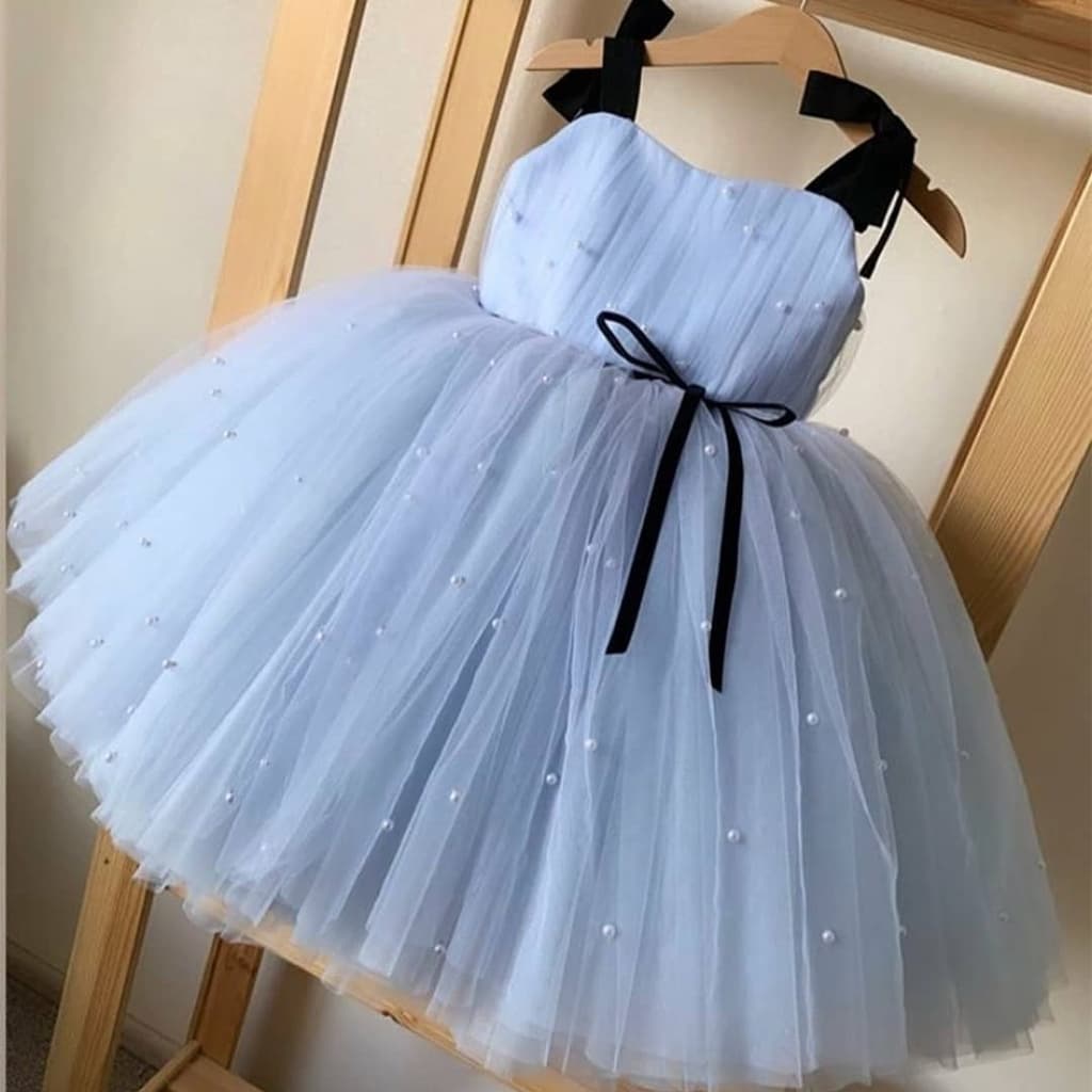 WFRV Baby Girl 1 Year Birthday Dress Bow Princess Dress Newborn Christening Gowns Tutu Party New Year Baby Girl Clothes