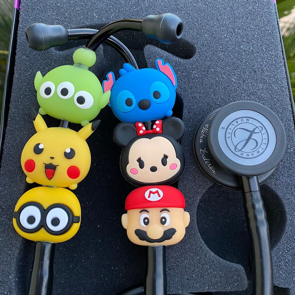 Acessório para Estetoscópio 41 ao 90 - Enfeite para Estetoscópio Pediátrico/Enfermagem Pingente Clínico Fofura