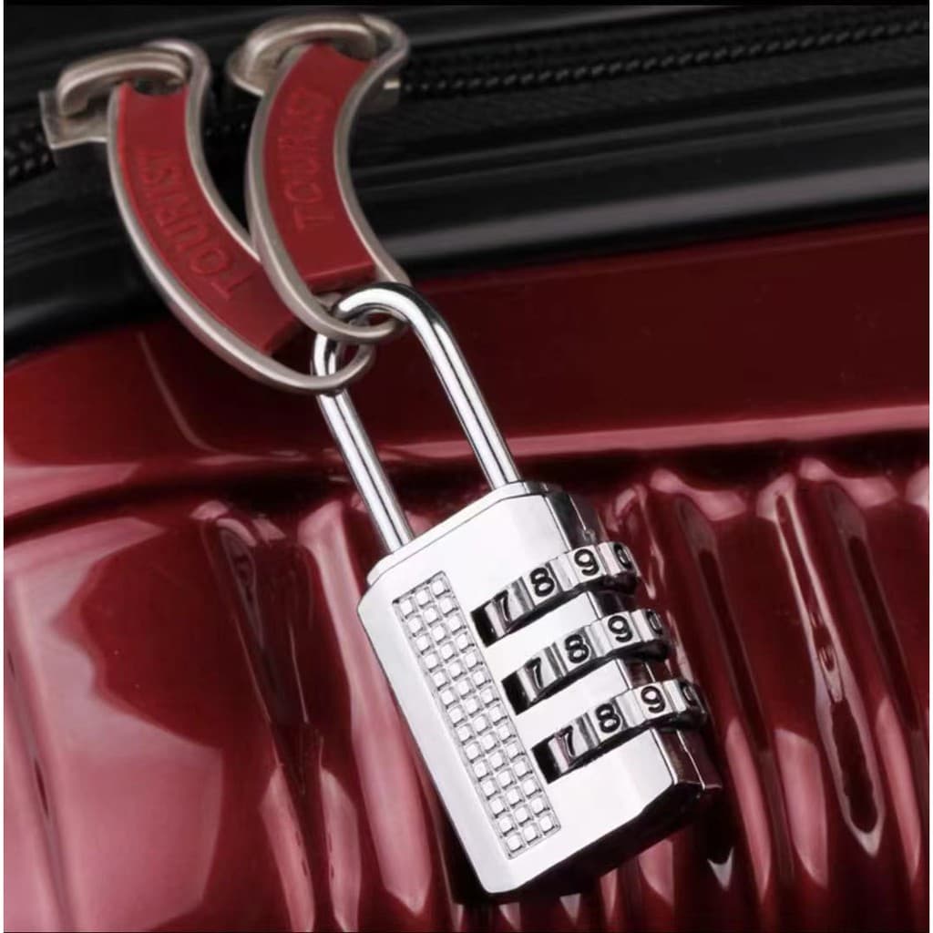 Cadeado senha Segredo Para malas Armários Corrente Cromado com -20mm -27mm -30mm -40mm  (ENVIO DE COR SORTIDO)