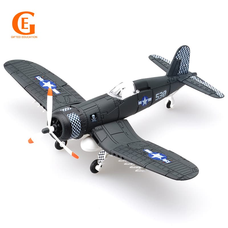 1 / 48 4D F4U Pirata Corsair Fighter Modelo Montar Avião Modelo Avião Aeronave Blocos De Construção De Brinquedo