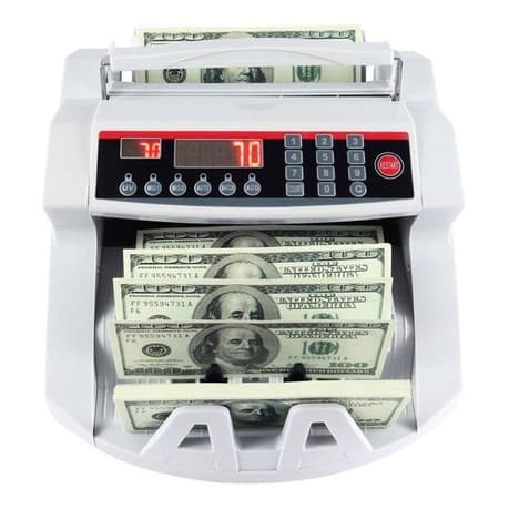 Maquina De Contar Dinheiro Cédulas Detecta Nota Falsa Bivolt pronta entrega