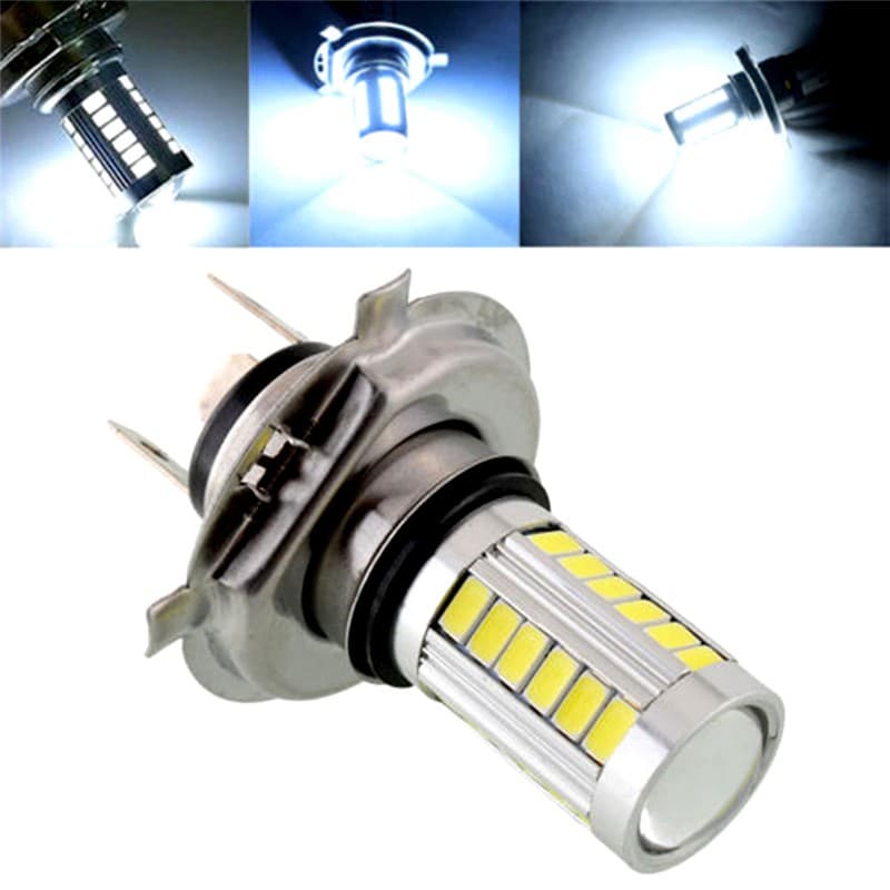 HW H4/H7/9005/9006 33SMD Lâmpada De Teto LED Para Carro Nevoeiro Branca De Funcionamento Diurno