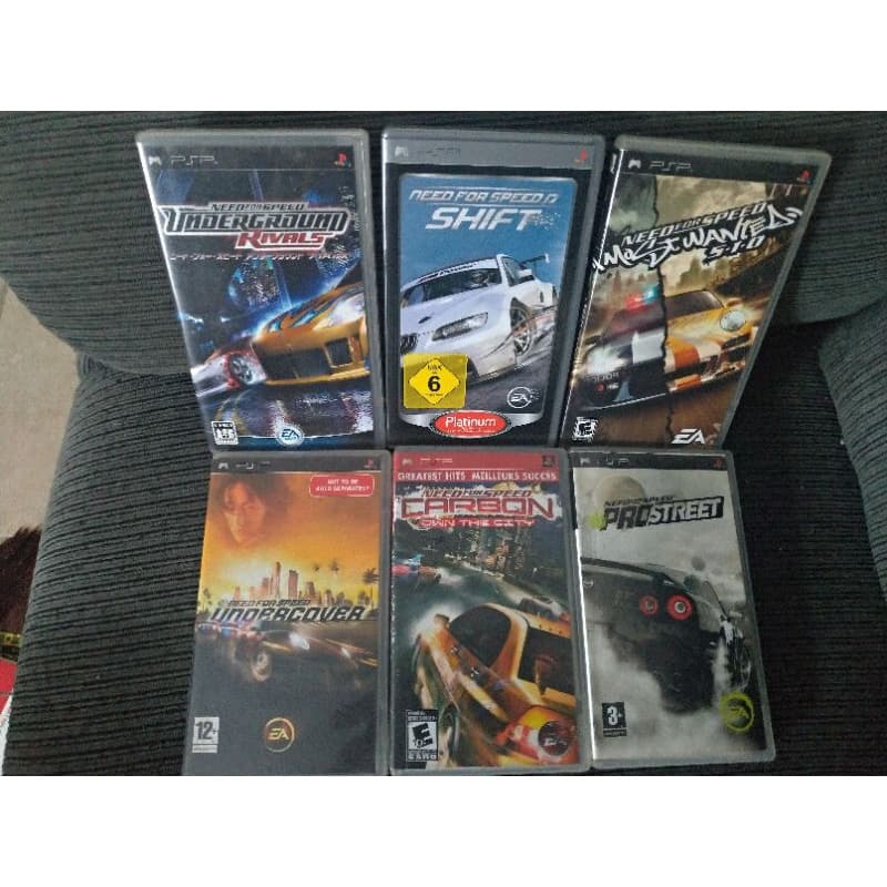 Jogos Psp Umd Coleção Completa Need For Speed  Raridade !!!