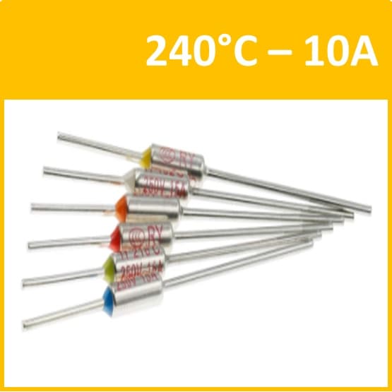 1 Fusível Térmico 10A 240° 240C 240g 240°C 240 Graus 250V Panela Elétrica Arroz Ferro Passar