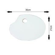 Paleta para Pintura em Magitel Branco Média 20x30 cm - 2 unidades