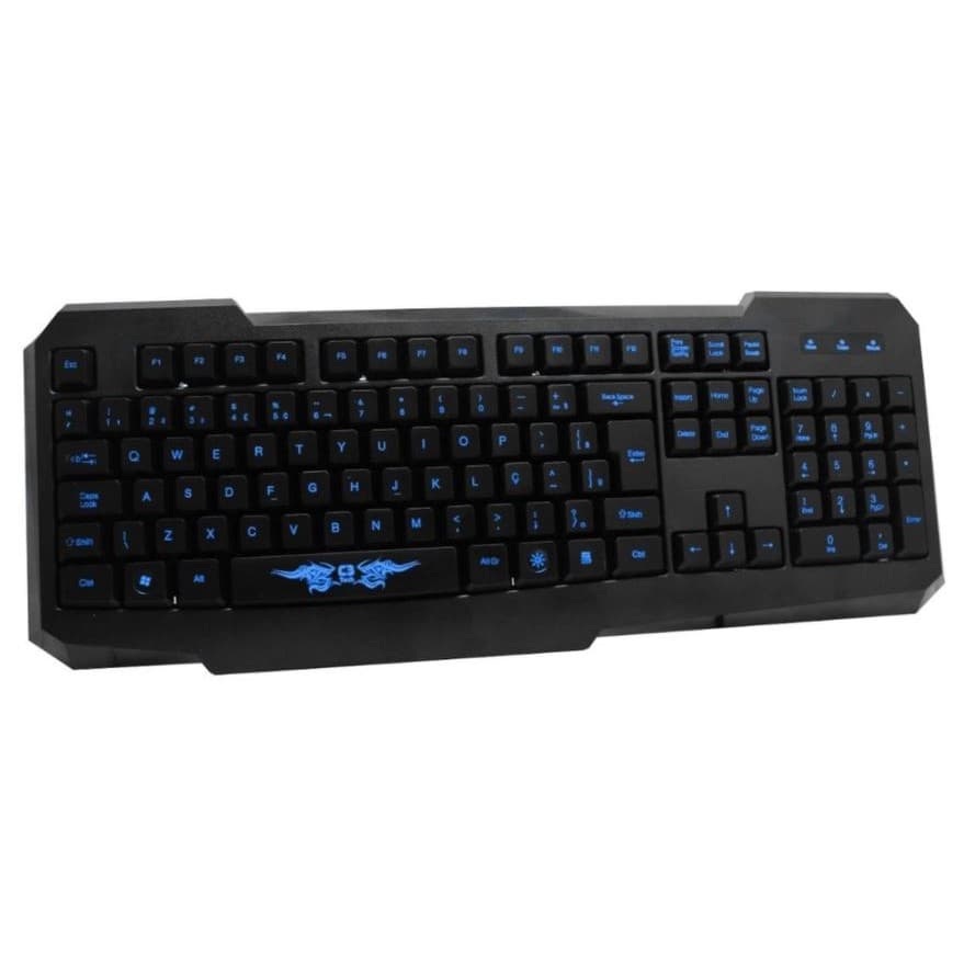 Teclado Gamer Luminoso Azul Usb Abnt2 Kg-02l - C3 Tech