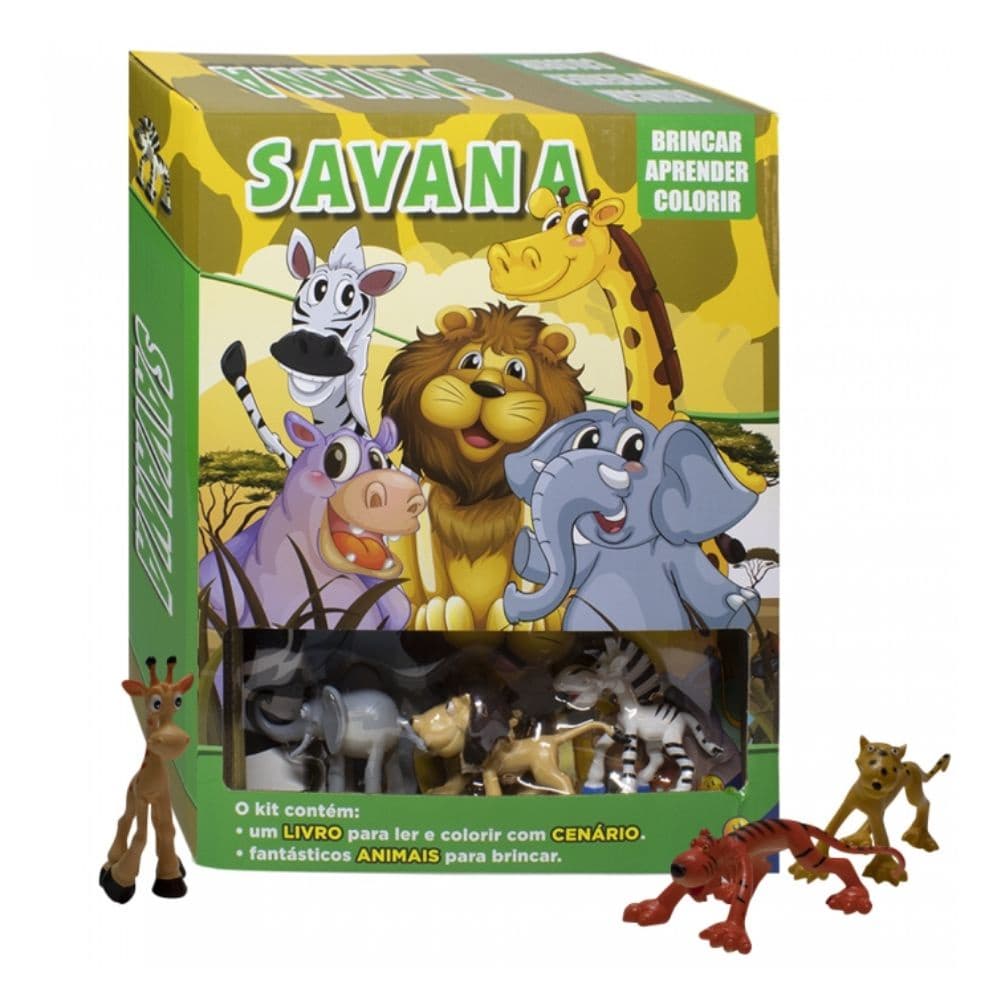 Brincar-aprender-colorir: Animais da Savana Todolivro