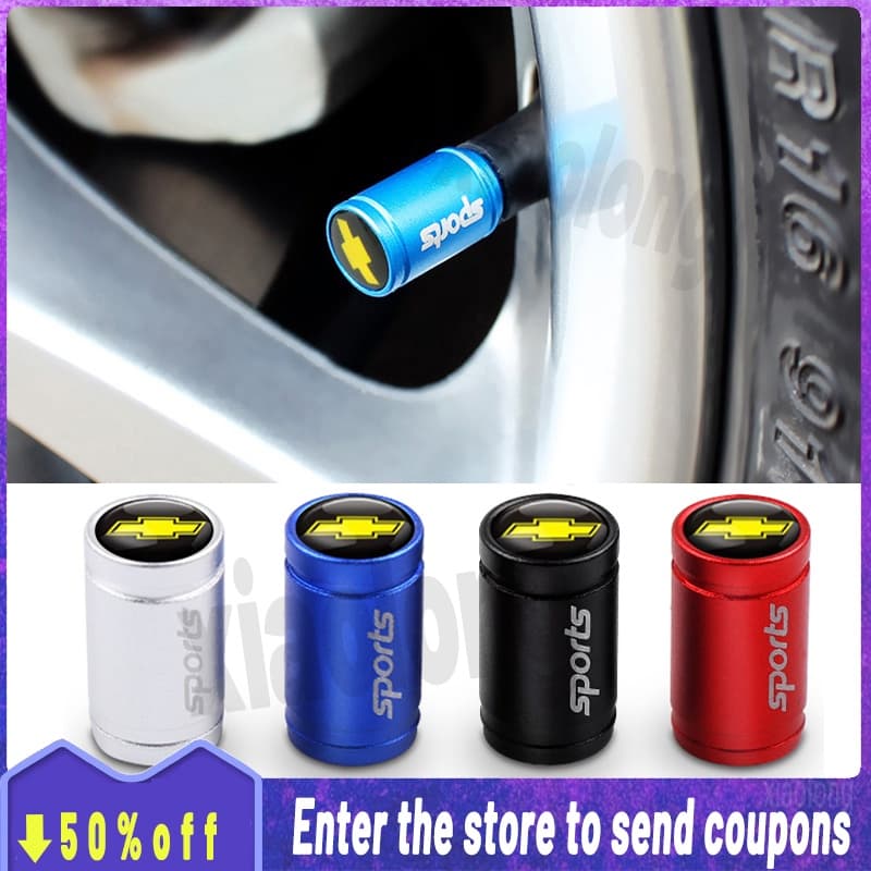4Pcs Para Chevrolet Válvula De Pneu De Carro Capa / Roda válvula do pneu de boné / bicicleta carro For Chevrolet