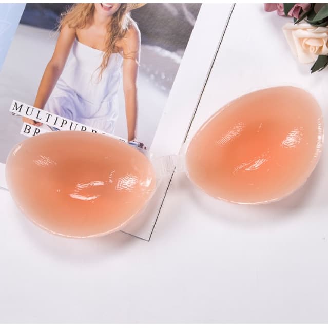 KIT 2 Sutiã  Auto-Adesivo Silicone Invisível UnBra Aumenta E Levanta Seios -jessica- BELLUS