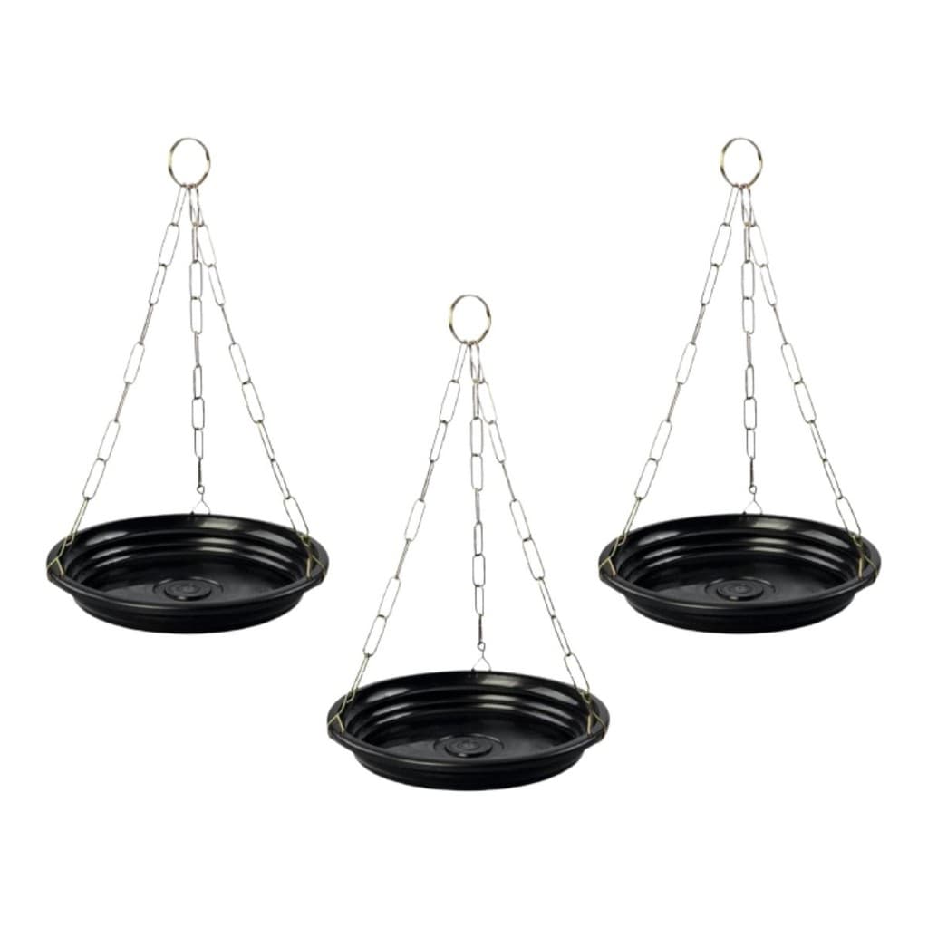 3 Kit Suporte de Vaso Suspenso Resistente Para Plantas - Corrente e Prato - Nutriplan - Promoção!