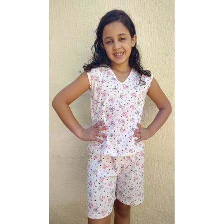 Pijama Infantil REGATA VERÃO MENINA 100% Algodão 4 anos