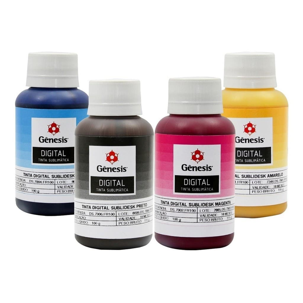 4 Tintas Sublimática Original Gênesis Para Epson 400ml