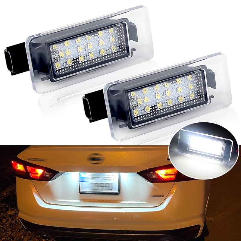 2Pcs Error Free LED Placa de Licença Luz Para Nissan Altima 19-20 Para Serena C27 2016-Para Suzuki Landy Dacia Duster