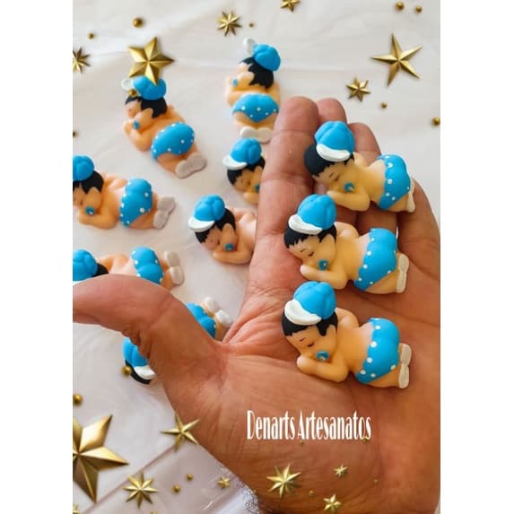 30 lembrancinhas maternidade em biscuit (30 unidades) ima de geladeira