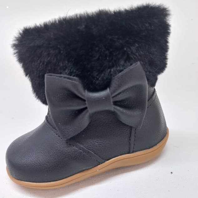 Bota infantil menina botinha pelo sintético