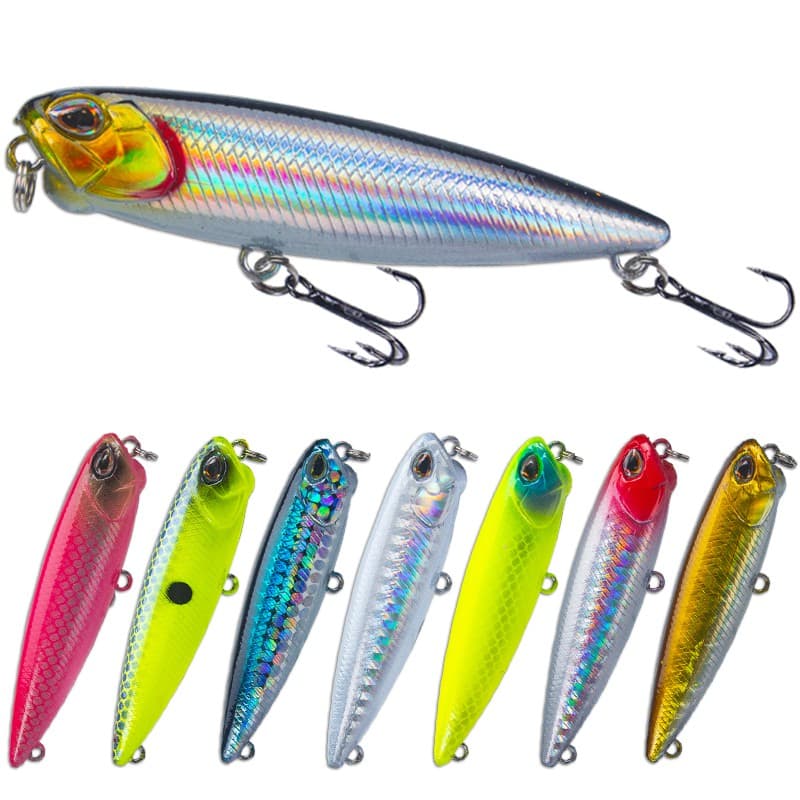 Isca De Pesca Minnow 65mm/5g Flutuante Artificial Duro Baixo Wobblers Iscas