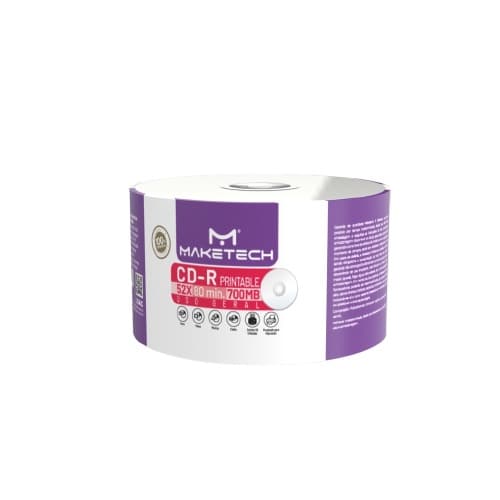 CD-R  Maketech Printable Com  50 peças