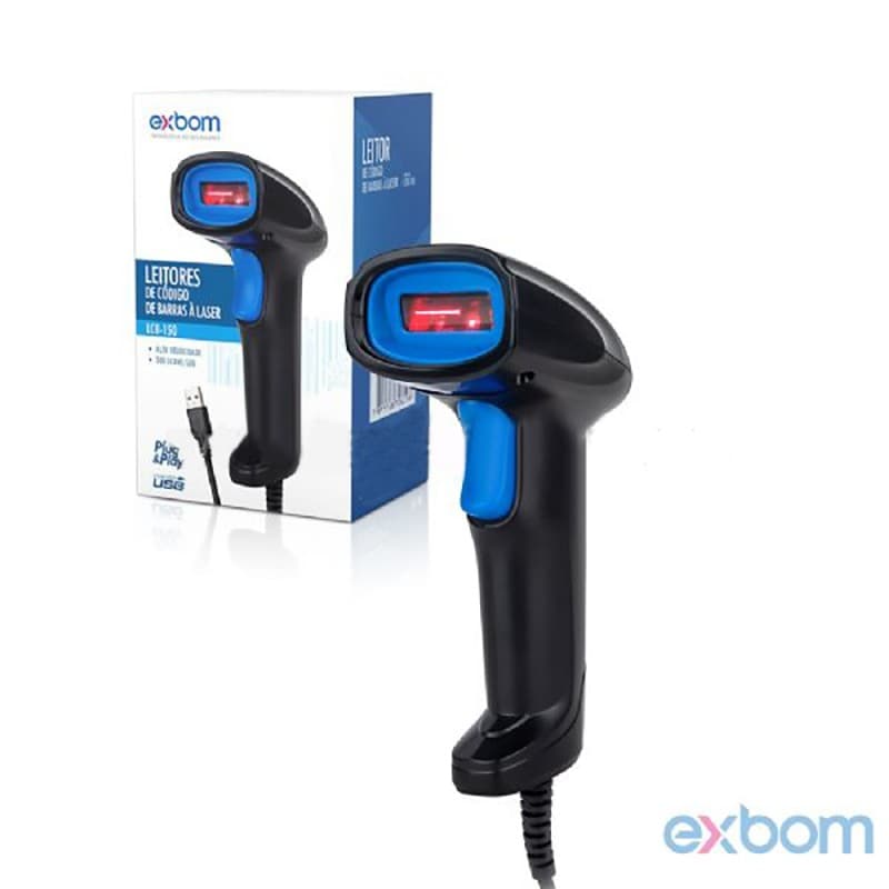 LEITOR CÓDIGO DE BARRA COM FIO LCB-150 PROCESSADOR ARM + DSP