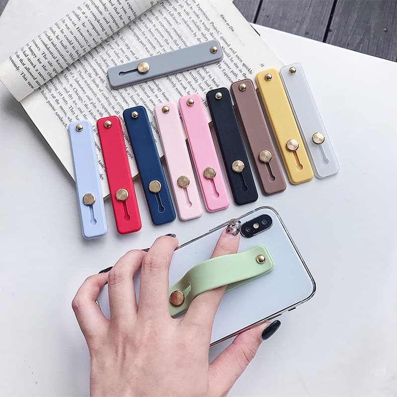 Suporte Do Telefone Móvel De Volta Adesivos Suporte Multifuncional Silicone Push Pull