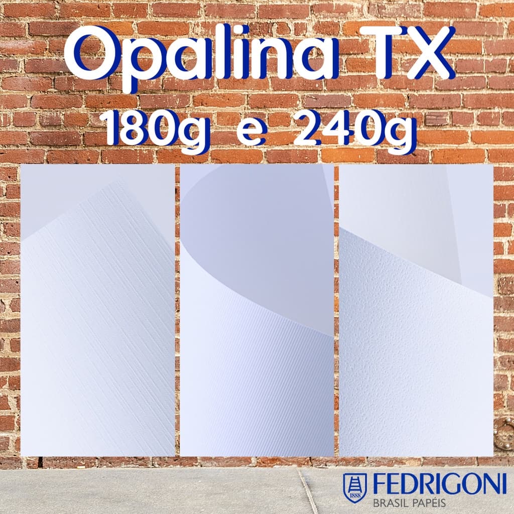 Papel Opalina Texturizado 180g e 240g (A4 e A3) Branco Textura Linho Telado Dapple Microcotelê p/ Convite de Casamento