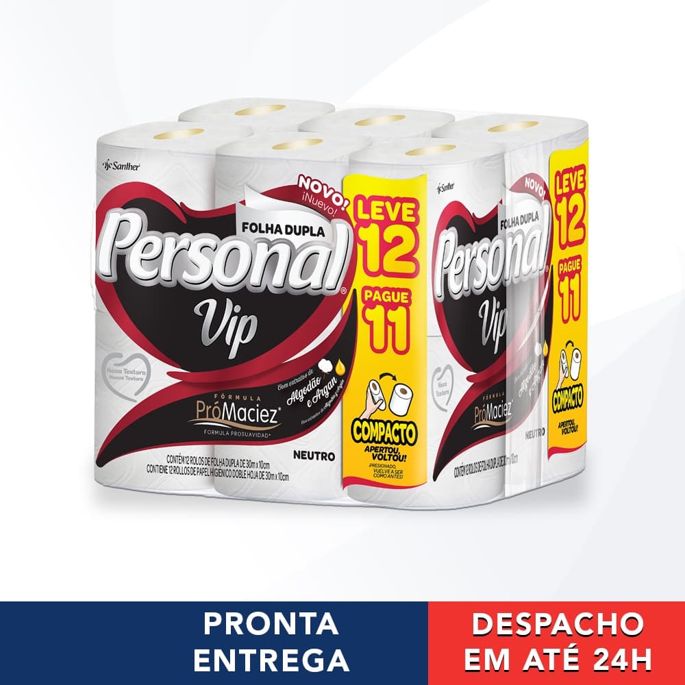 Papel Higiênico Folha Dupla Extra Macio Macio Fardo Personal