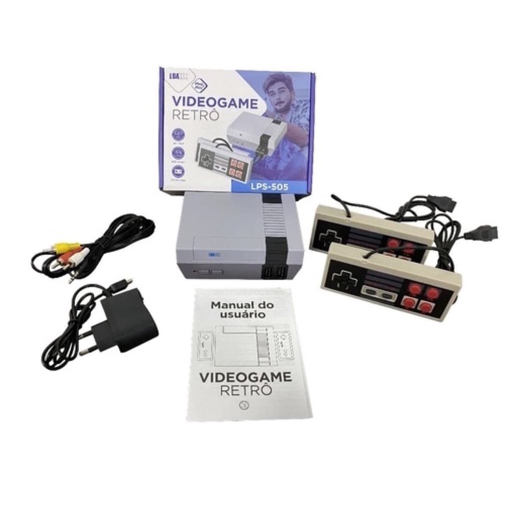 Video Game Super Mini, 620 Jogos 8 Bits 2 Controles Retro