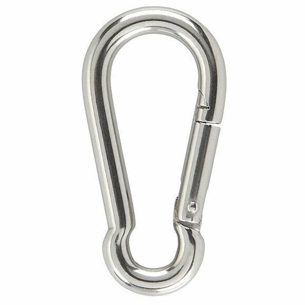 Mosquetão Inox Simples 10MM x 100MM Sem Olhal