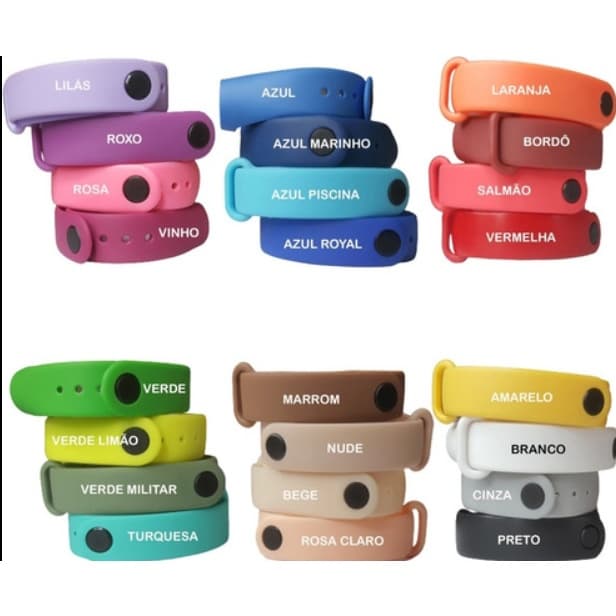 Pulseira de Silicone Para Xiaomi Mi Band 3 e Mi Band 4 / Mi Band 5 e Mi Band 6