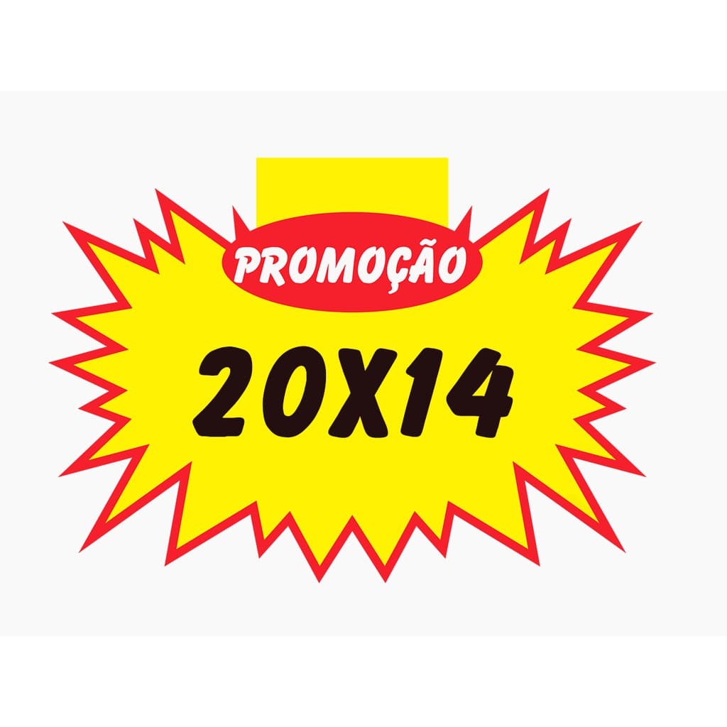 100 Cartaz Splash Promoção Oferta Placa 20x14cm Duplex Barato