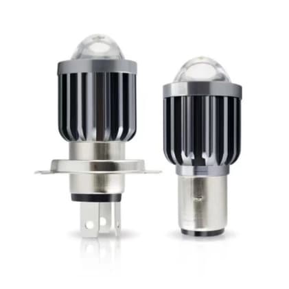 Lâmpadas LED Para Farol De Motocicleta Lente CSP Branco Amarelo Hi Lo Lâmpada Acessórios Scooter Luzes De Neblina 10000L