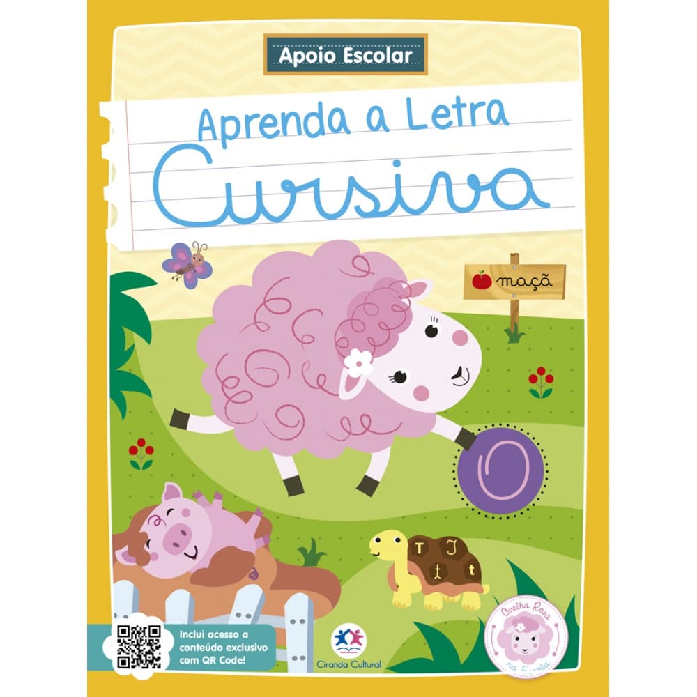 Livro - Apoio Escolar - Aprenda a letra cursiva - Capa comum - Ciranda Cultural