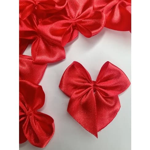 Laço Lacinho de Cetim Nº 5 5x5 cm - 25 Unidades - Decorações doces, bolas e esferas acrílicas, caixa milk, personalizados e lembrancinhas