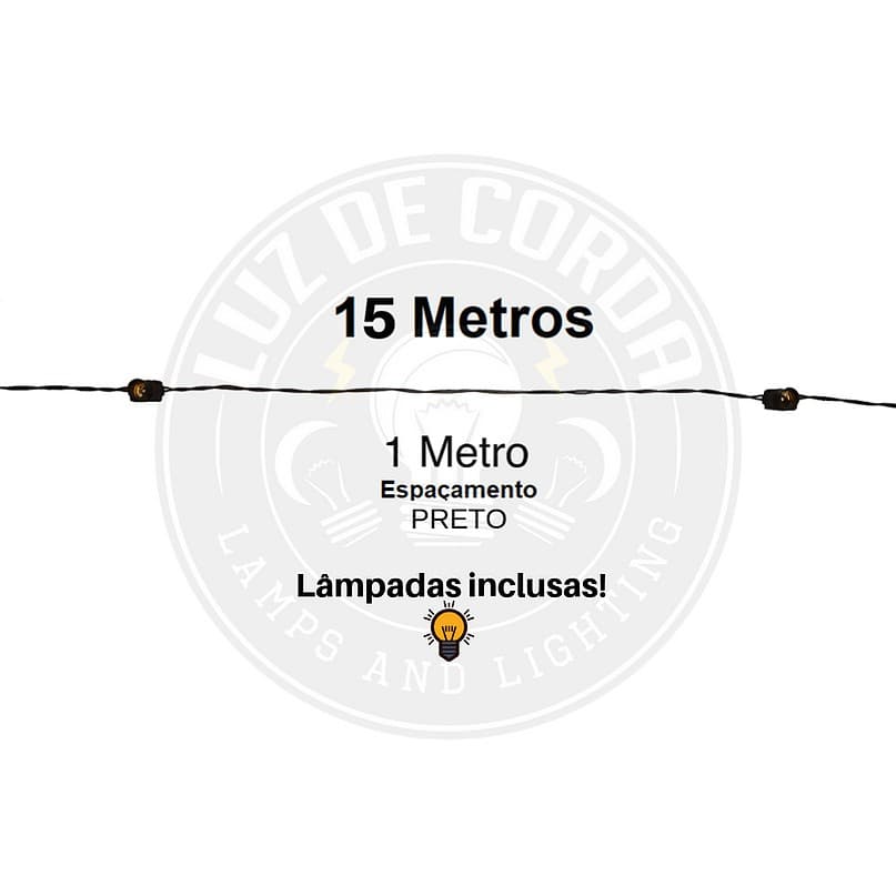 15 metros com espaçamento de 1m.