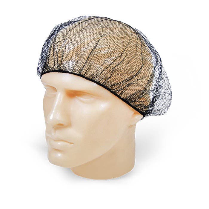 10 Uni De Touca De Redinha Protetora Capilar Preta