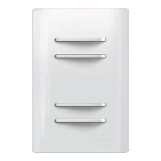 Interruptor 4 Teclas Simples Horizontal Dicompel Novara Toda Branca TW