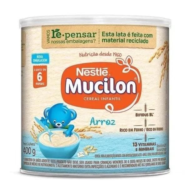 Cereal Infantil Nestle Mucilon Arroz 400g