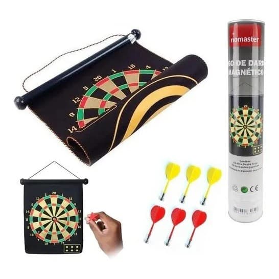 Jogo Dardos Magnético Imã Forte Dupla Face Diversão Emoção