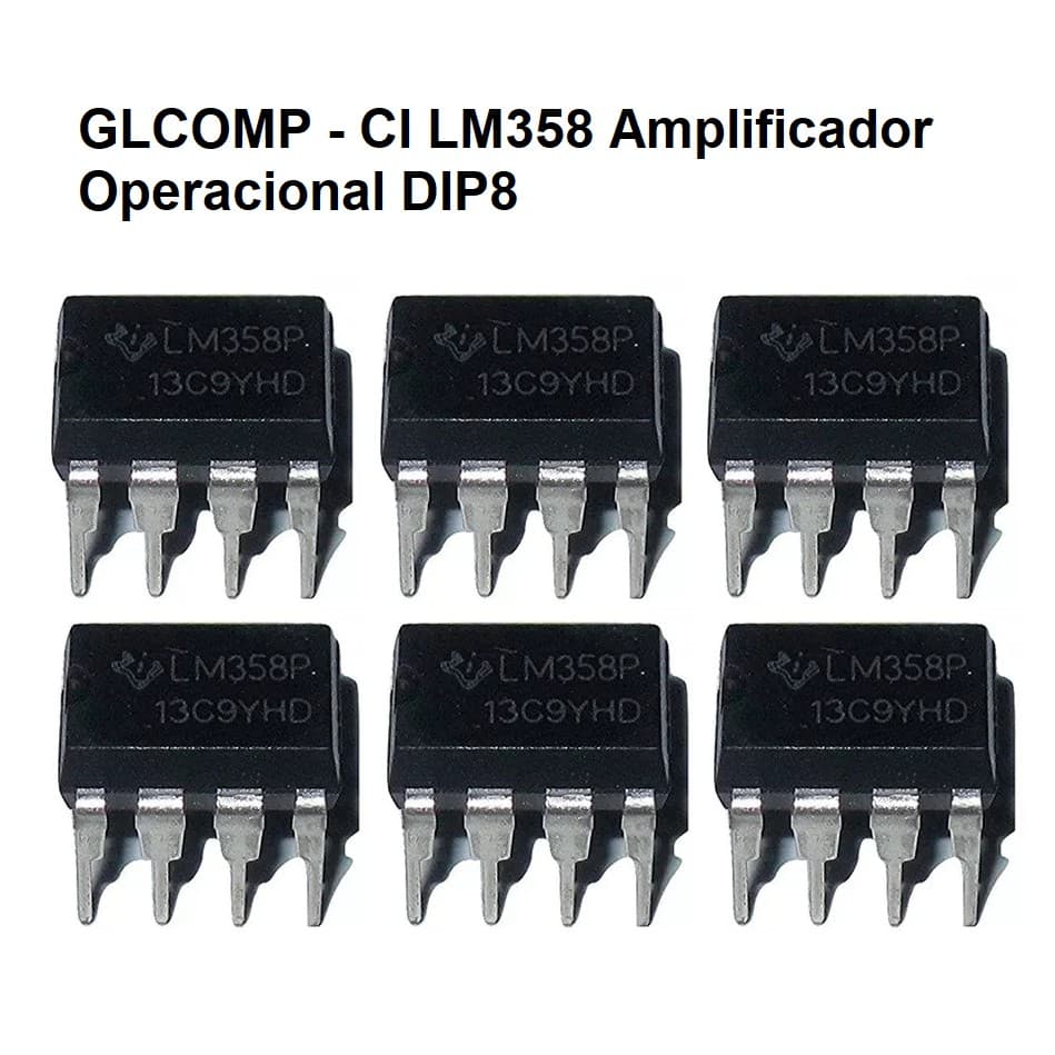 Lm358 Ka358 Ci Amplificador Operacional Dip8 Kit C/ 5 Peças