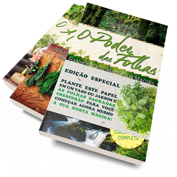 KIT LIVROS Diego de Oxóssi As Folhas Sagradas: Trilogia Completa 3 Volumes - Poderes, Magias & Segredos