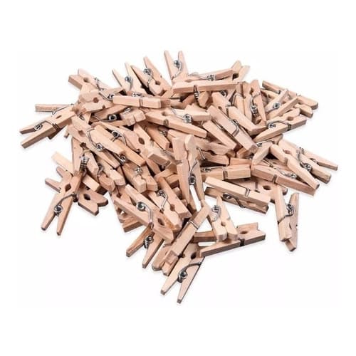 50 Mini Prendedores Pregador - Lembrancinhas - Fotos 2,5cm