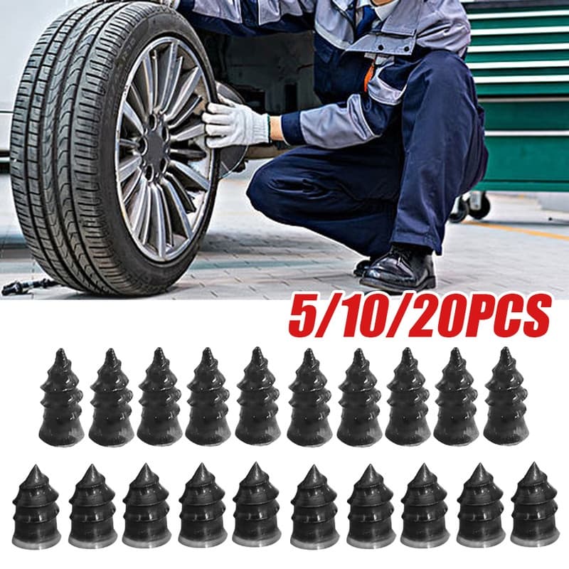 Kit De Pregos De Reparo De Pneus A Vácuo Universal Para Motocicleta Scooter Sem Câmara De Borracha Ferramenta De Cola